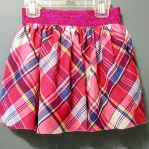 The Childrens Place, Girls Pink Plaid Skirt